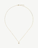 Solid Gold June Birthstone Pendant Necklace | 14ct Solid Gold/Rainbow Moonstone