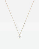 Solid Gold June Birthstone Pendant Necklace | 14ct Solid Gold/Rainbow Moonstone