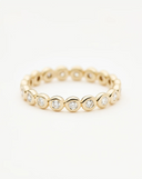 Solid Gold Diamond Tennis Eternity Ring | 14ct Solid Gold