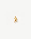 Solid Gold Snake Single Stud Earring