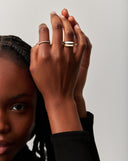 Solid Gold Classic Dome Ring | 14ct Solid White Gold