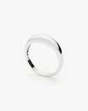 Solid Gold Classic Dome Ring | 14ct Solid White Gold