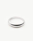 Solid Gold Classic Dome Ring | 14ct Solid White Gold