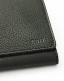 Leather Jewellery Roll | Onyx Black