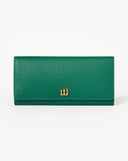 Leather Jewellery Roll | Malachite Green