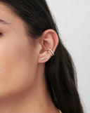 Solid Gold Diamond Lightning Stud Earrings | 14ct Solid Gold/Diamond