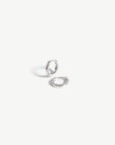 Solid Gold Classic Huggies | 14ct White Gold