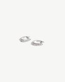 Claw Huggies | Sterling Silver/Pavé