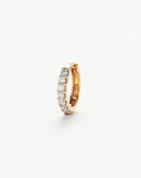 Solid Gold Classic Diamond Single Huggie | 14ct Solid Gold