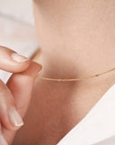 Solid Gold Twisted Curb Chain Choker