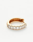 Solid Gold Classic Diamond Single Huggie | 14ct Solid Gold