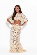 Lace Top And Skirt Set