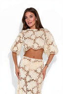 Lace Top And Skirt Set