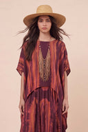 Printed Top And Wide Leg Pants Set