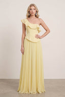 Off-Shoulder Asymmetrical Top And Skirt Set