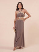 Bohemian Gold Trim Two-Piece Set