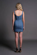 Lace-Up Design Mini Dress