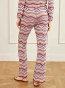 Casual Zigzag Stripe Knit Two-Piece Set
