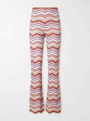 Casual Zigzag Stripe Knit Two-Piece Set