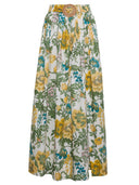 Exquisite Print Cropped Top & Skirt Casual Two-Piece Set