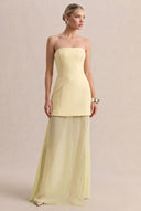 Shawl Design Slit Maxi Dress
