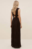 Deep V-Neck Maxi Dress