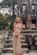 Chiffon Patchwork Maxi Dress