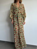 Kimono-Style Printed Dress-1