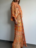 Kimono-Style Printed Dress-3