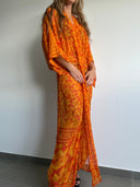 Kimono-Style Printed Dress-5