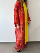 Retro Kimono-Style Printed Dress-3
