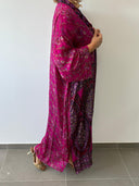 Retro Kimono-Style Printed Dress-2