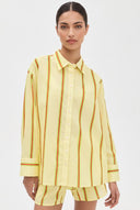 Striped Shirt And Shorts Set