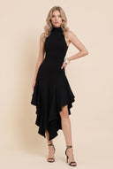Sleeveless Irregular Hem Maxi Dress