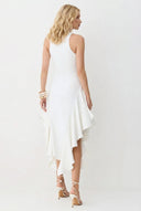 Sleeveless Irregular Hem Maxi Dress