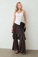 Vest Top And Ruffled Pants Set