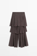 Vest Top And Ruffled Pants Set