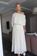 Multi-style Drawstring Design Maxi Dress