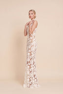 Vacation Style Lace Slim Maxi Dress