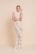 Vacation Style Lace Slim Maxi Dress