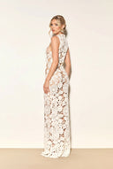 Vacation Style Lace Slim Maxi Dress