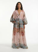 Oceanic Mirage Maxi Flow Shirt