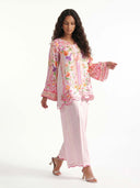 Pink Stripe Flow Wide Leg Pants
