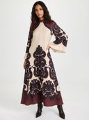 Dramatic Pattern Maxi Dress