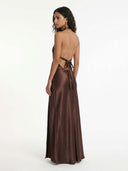 Liquid Halter Maxi Dress