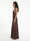 Liquid Halter Maxi Dress
