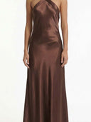 Liquid Halter Maxi Dress