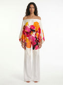 Floral Off-Shoulder Wide-Leg Pants Set