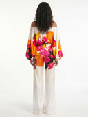 Floral Off-Shoulder Wide-Leg Pants Set