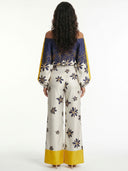Elegant Off-Shoulder Flowing Pants Set